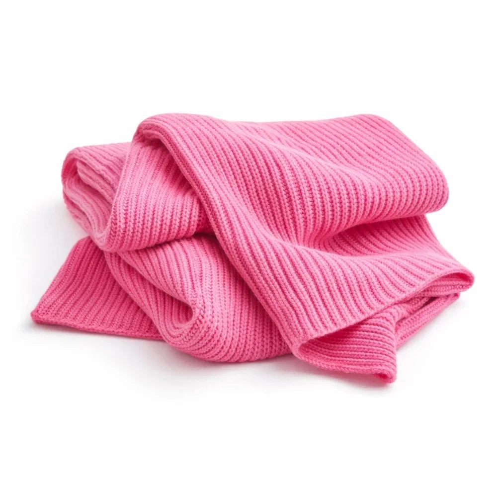 Soft Pink Knit Scarf | Long Cozy Winter Scarf | Oversized Wrap